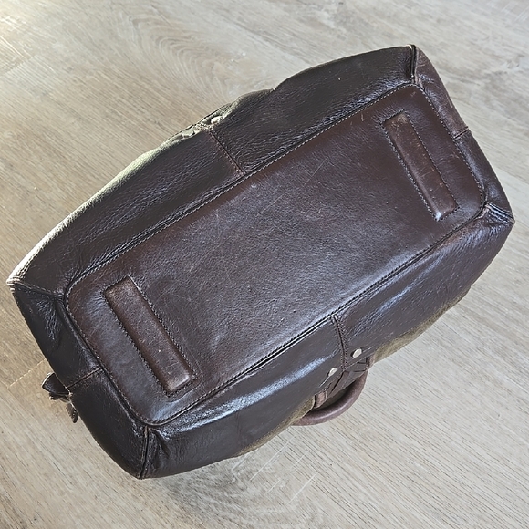 Cole Haan Green and Brown Bag - Picture 5 of 9